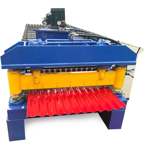 ⁦Roofing Sheet Roll Forming Machine Color Steel Corrugated Iron Sheet Roofing Tile Making Machine⁩ - الصورة ⁦5⁩